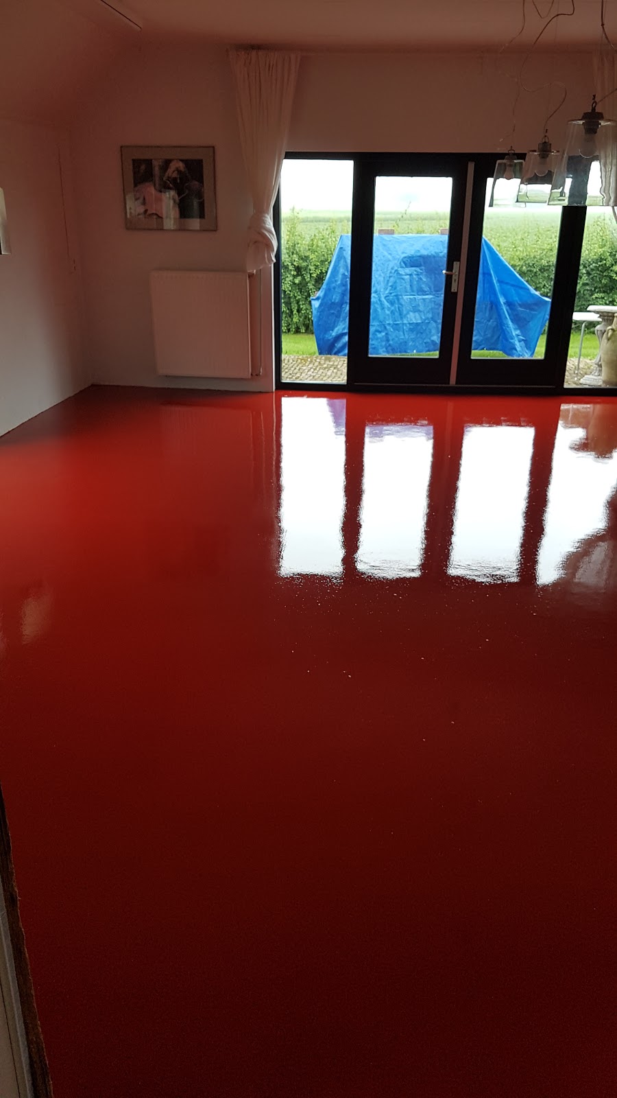 Epoxyvloer met hoogglans aflak