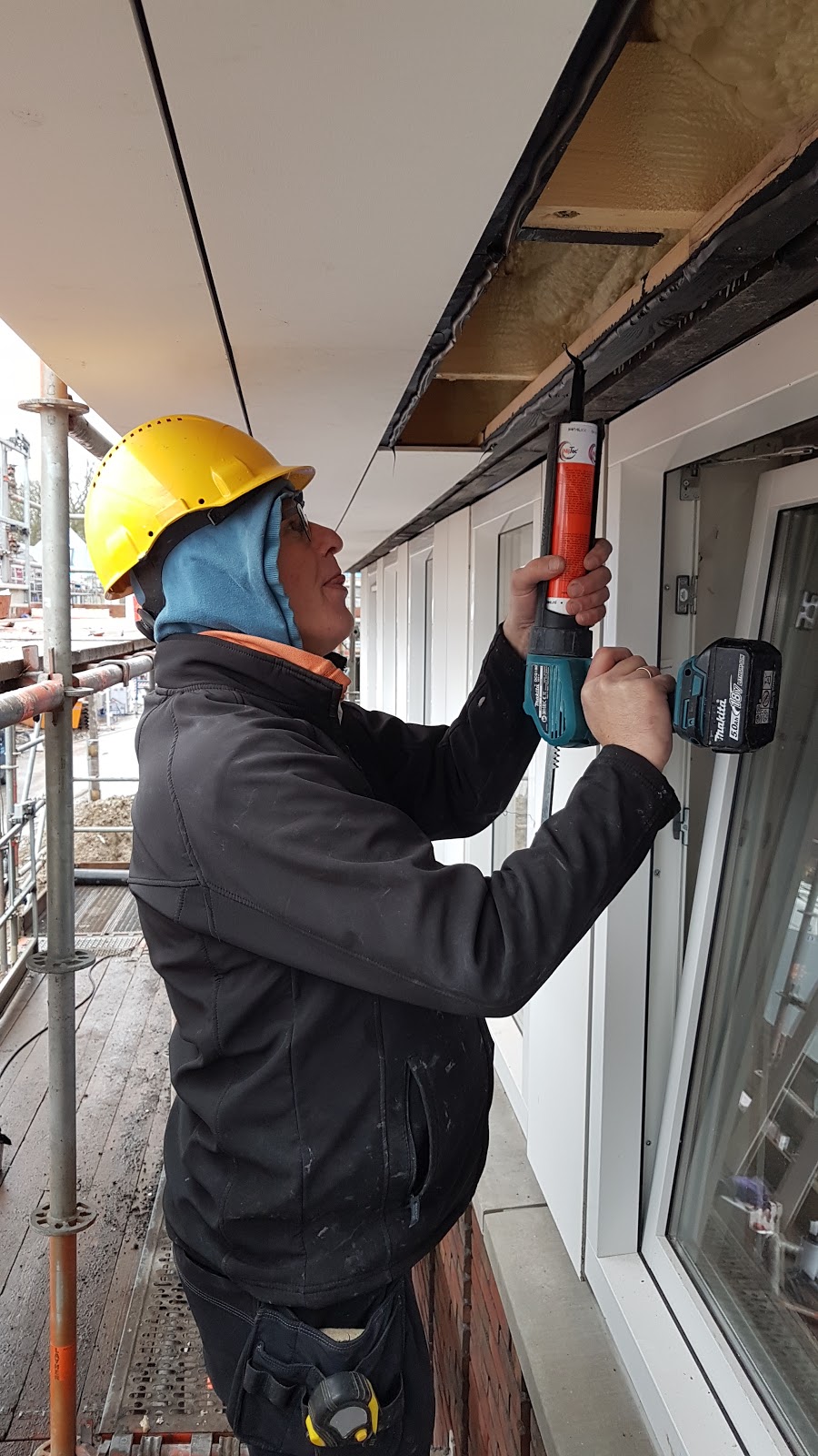 Montage van cementgebonden vezelplaat